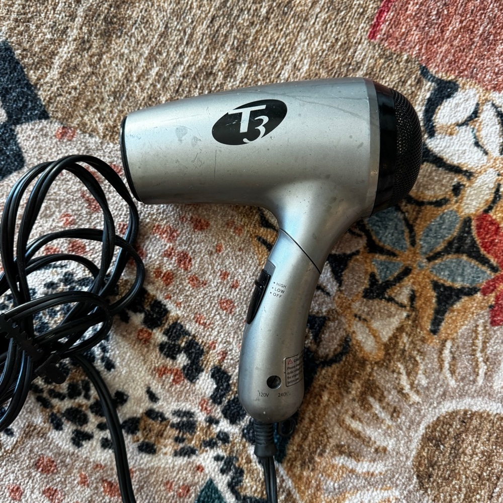 T3 TOURMALINE OVERNIGHT IONIC HAIR DRYER TRAVEL